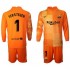 Camisola FC Barcelona Guarda-redes Ter Stegen 1 Criança Equipamento Primeiro 2021-2022 Manga Comprida